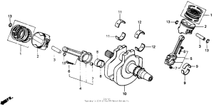 VTR250 Коленвал