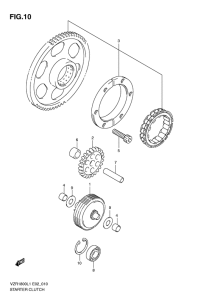 VZR1800 Муфта стартера