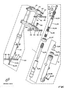TZ250S/TZ250 Передняя вилка
