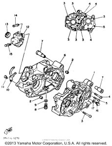 PW80B Картер двигателя
