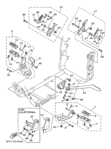 XV17PCR Stand. footrest