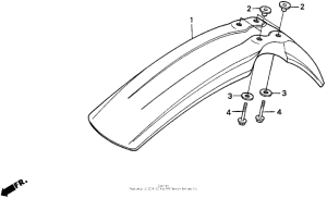 XR200R Переднее крыло