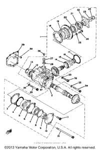 XS1100F Промежуточный ведущий вал