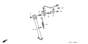 NX125 Подножка