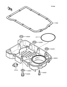ZX400 Маслянный поддон