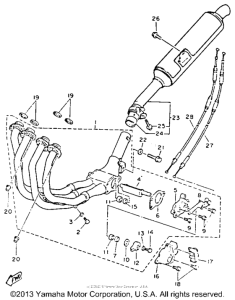 FZR600RDC Выхлопная система