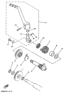 YZ125L Стартер