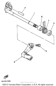 YZ490W Вал переключения