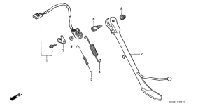GL1500C Подножка