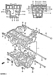 GSX-R400 Картер двигателя