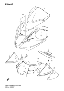 GSX1300R Cowling body