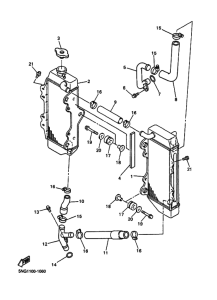 WR400F Радиатор и шланг
