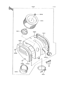 KH125 Воздушный фильтр