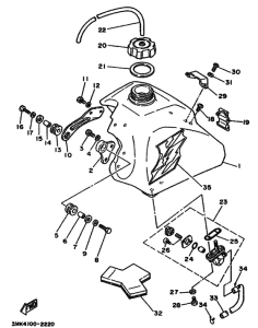 YZ80 YZ80D Tank fuel