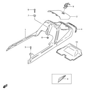 GS125 Обтекатель сидения