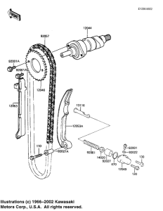 KL250 Camshaft / chain / tensioner