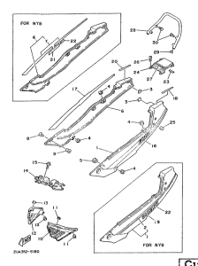 RD350LC Боковые обтекатели