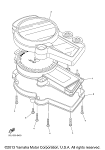 YZF-R6S Приборы