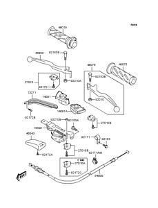 SC250 ハンドル レバー