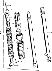 CT70 Передняя вилка