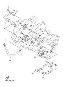 YZ250F Масляный насос