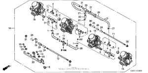CB600F Carburetor (assy.) (a)