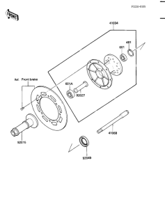 KX500 Передняя втулка
