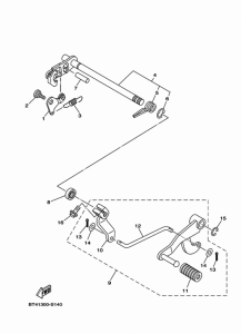 YS125-5C Вал переключения