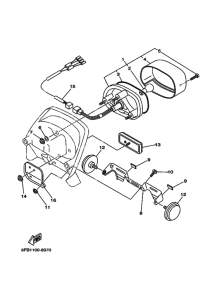 XVS650 Taillight unit ass`y
