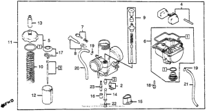 CR80R Карбюратор