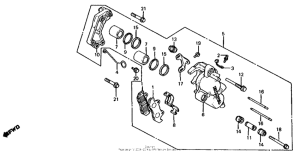 CB650 Cb650 front brake caliper 1 82