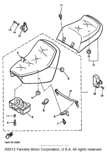 XJ700S Сиденье