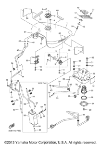 XVS1300A Топливный бак