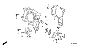 SH300 Cylinder / reed valve