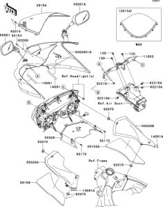 ZX636 Обтекатели