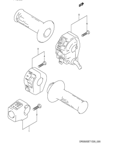 DR350 Рулевой переключатель