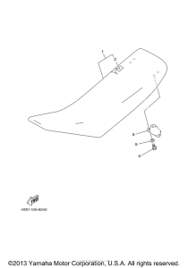 YZ125N1 Сиденье