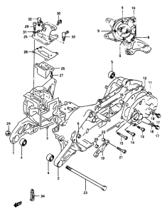 AP50 Картер двигателя