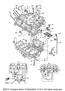 FZR600RJ Картер двигателя