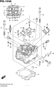 RM-Z450 Головка цилиндров
