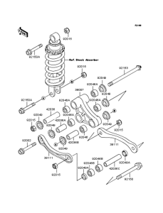 ZX400 Задняя подвеска