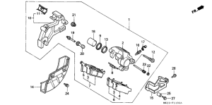 XR600R Задний тормоз