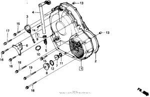  Крышка картера правая