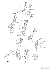 GN125 Траверса нижняя