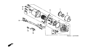 SH100 Стартерный мотор