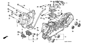 SK50M Crankcase / oil pump