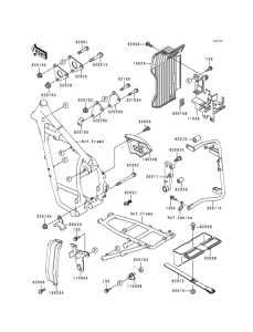 KL650 Рама ,крепежные детали