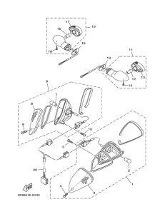 YBR125ESD Поворотники