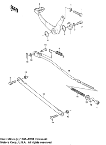 KE175 Педаль тормоза