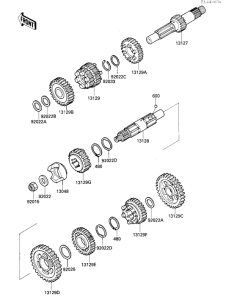 KZ1000 Трансмиссия